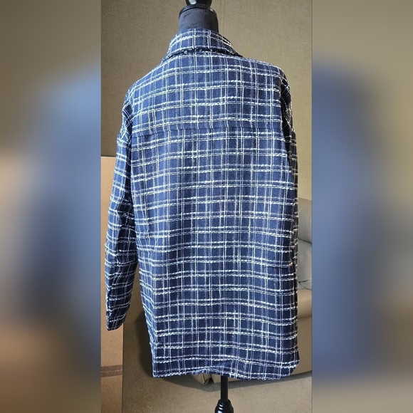 Long Sleeve Button Down Shacket #1051 NWOT - Picture 3 of 13
